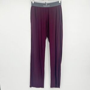 Tommy John Womens Second Skin Modal Blend Lounge Pants Sleepwear Size S Burgundy